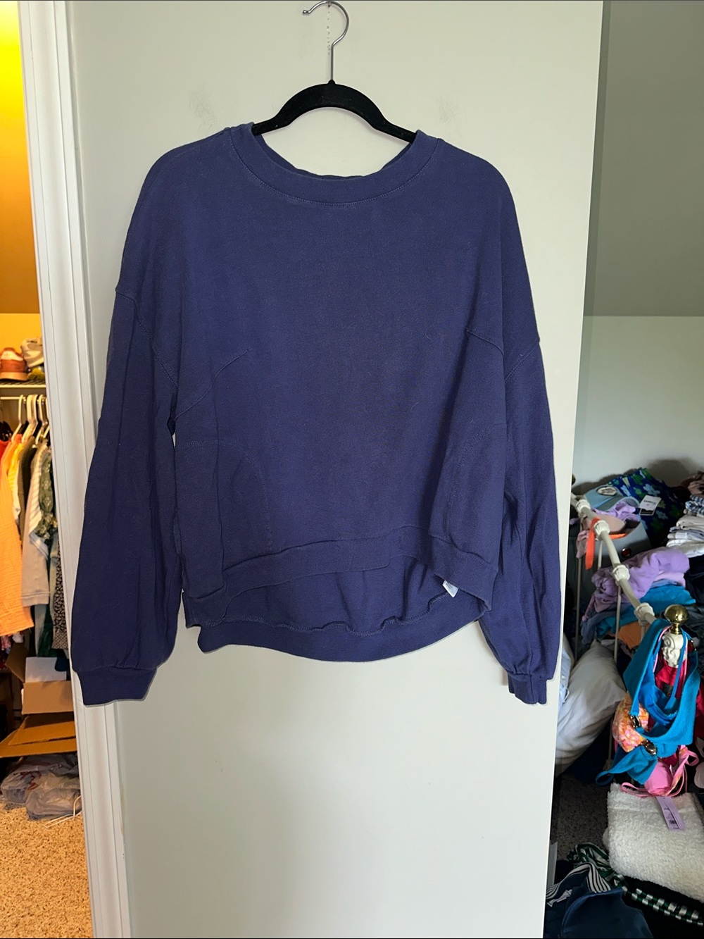 FP Beach size medium blue/purple cropped sweatshirt